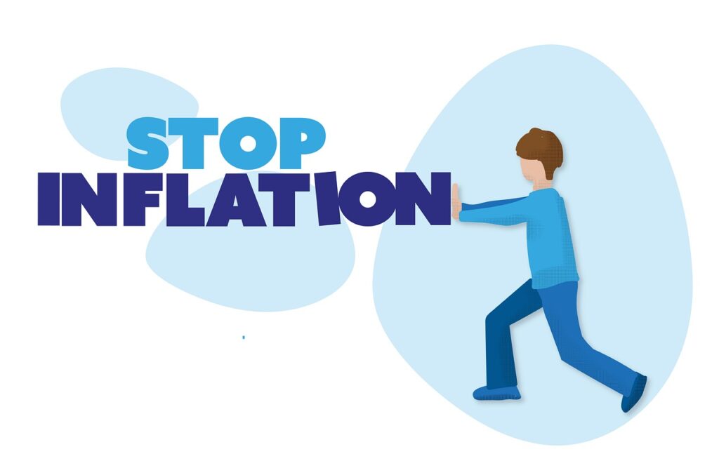 stop, inflation, man, male, cartoon, comic, caricature, price increase, poverty, inflation, inflation, inflation, inflation, inflation