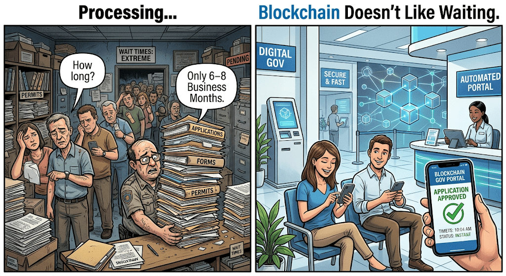 Blockchain technology streamlining government services and reducing paperwork